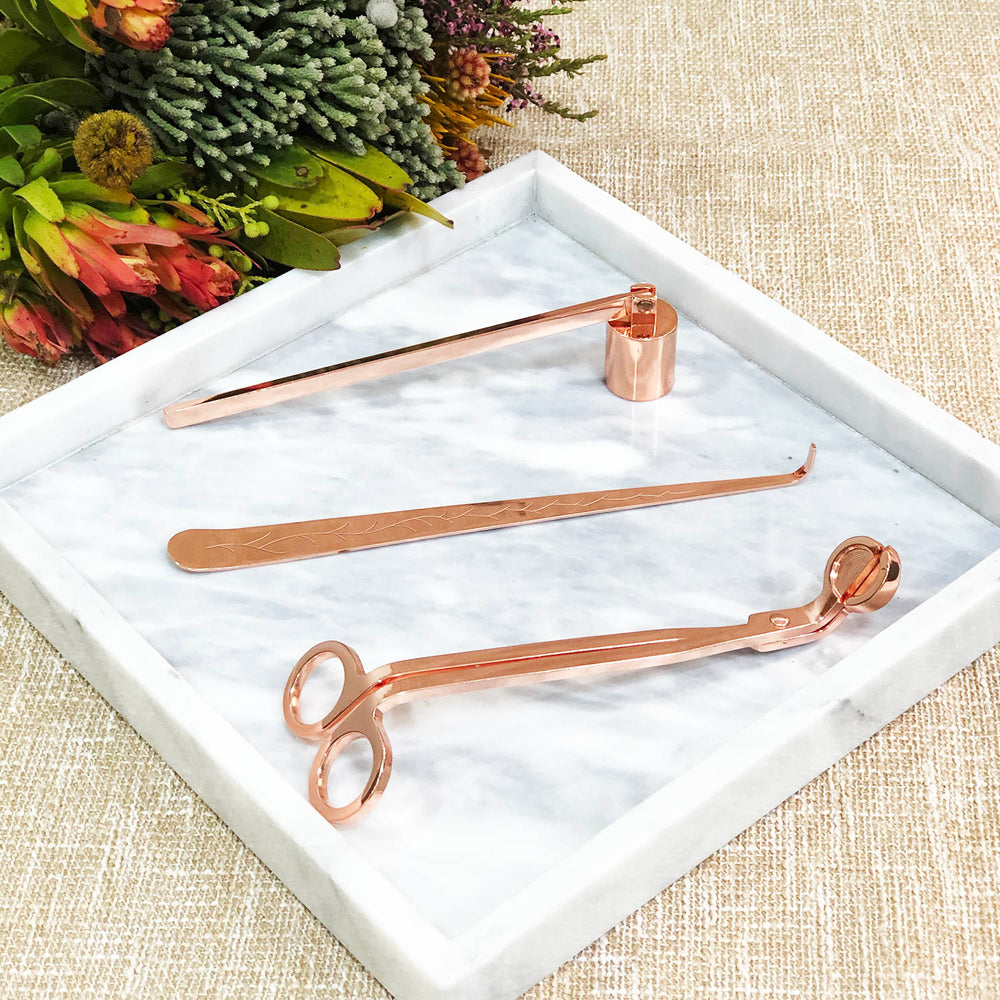 Candle accessories set - Rose gold – TheTherapeuticCo.